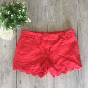 Scalloped J. Crew Shorts, Size 4
